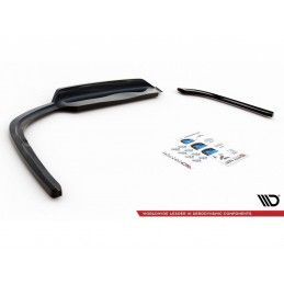 Maxton Central Rear Splitter (with vertical bars) Opel Insignia Mk2 Gloss Black, Nouveaux produits maxton-design