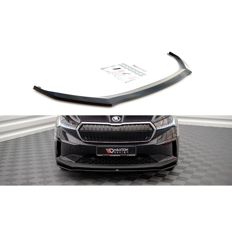 Maxton Front Splitter V.1 Skoda Enyaq iV Gloss Black, Nouveaux produits maxton-design