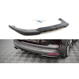 Maxton Central Rear Splitter (with vertical bars) Skoda Enyaq iV Gloss Black, Nouveaux produits maxton-design