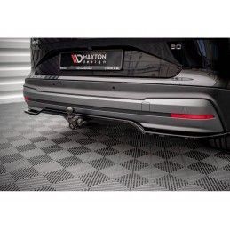 Maxton Central Rear Splitter (with vertical bars) Skoda Enyaq iV Gloss Black, Nouveaux produits maxton-design