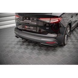 Maxton Central Rear Splitter (with vertical bars) Skoda Enyaq iV Gloss Black, Nouveaux produits maxton-design