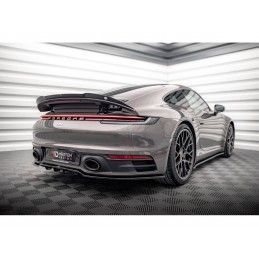 Maxton Central Rear Splitter (with vertical bars) Porsche 911 Carrera 4S 992 Gloss Black, Nouveaux produits maxton-design