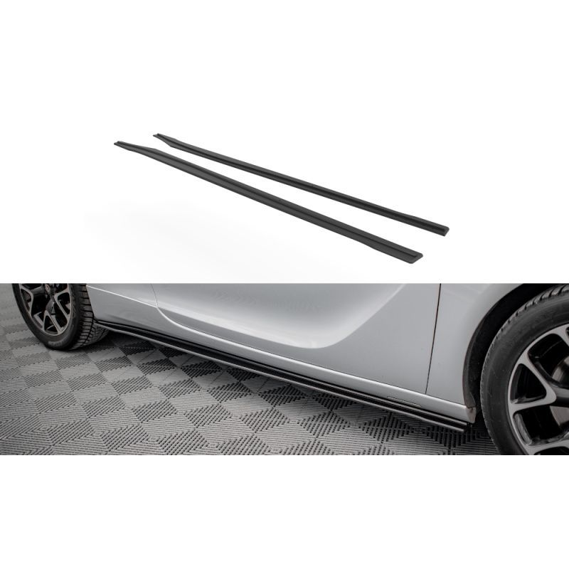 Maxton Street Pro Side Skirts Diffusers Opel Astra GTC OPC-Line J Black, Nouveaux produits maxton-design