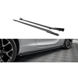 Maxton Street Pro Side Skirts Diffusers + Flaps Opel Astra GTC OPC-Line J Black + Gloss Flaps, Nouveaux produits maxton-design