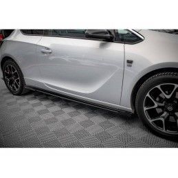 Maxton Street Pro Side Skirts Diffusers + Flaps Opel Astra GTC OPC-Line J Black + Gloss Flaps, Nouveaux produits maxton-design