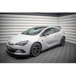 Maxton Street Pro Side Skirts Diffusers + Flaps Opel Astra GTC OPC-Line J Black + Gloss Flaps, Nouveaux produits maxton-design