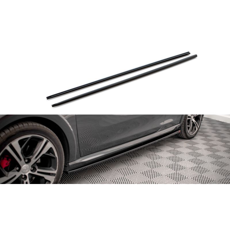 Maxton Side Skirts Diffusers Peugeot 208 GTi Mk1 Gloss Black, Nouveaux produits maxton-design