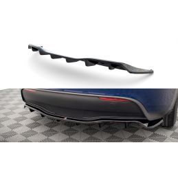 Maxton Central Rear Splitter (with vertical bars) Tesla Model Y Gloss Black, Nouveaux produits maxton-design