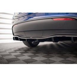 Maxton Central Rear Splitter (with vertical bars) Tesla Model Y Gloss Black, Nouveaux produits maxton-design