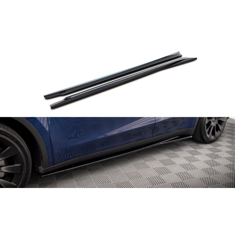 Maxton Side Skirts Diffusers V.1 Tesla Model Y Gloss Black, Nouveaux produits maxton-design