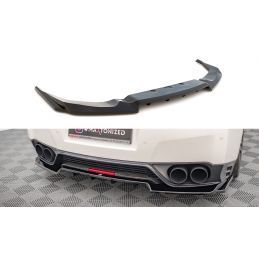 Maxton Central Rear Splitter (with vertical bars) Nissan GTR R35 Facelift Gloss Black, Nouveaux produits maxton-design