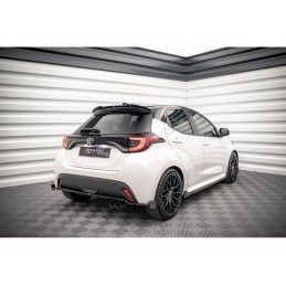 Maxton Central Rear Splitter V.1 + Flaps Toyota Yaris Mk4 Gloss Black, Nouveaux produits maxton-design