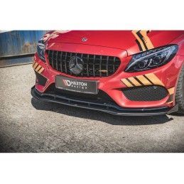 Maxton Racing Durability Front Splitter + Flaps Mercedes - AMG C43 Coupe C205 Black + Gloss Flaps, Nouveaux produits maxton-desi