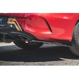Maxton Racing Durability Rear Side Splitters + Flaps Mercedes-AMG C43 Coupe C205 Black + Gloss Flaps, Nouveaux produits maxton-d