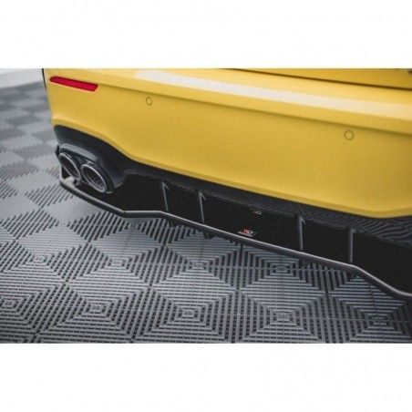 Maxton Central Rear Splitter + Flaps for Mercedes-AMG A45 S Gloss Black, Nouveaux produits maxton-design