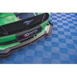 Maxton Street Pro Front Splitter V.1 + Flaps Ford Mustang GT Mk6 Facelift Black + Gloss Flaps, Nouveaux produits maxton-design