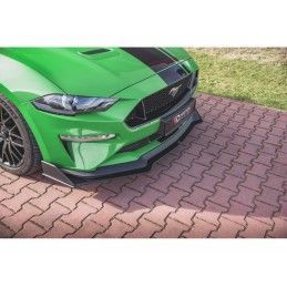 Maxton Street Pro Front Splitter V.2 Ford Mustang GT MK6 Facelift Black, Nouveaux produits maxton-design