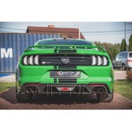 Maxton Street Pro Rear Diffuser Ford Mustang GT Mk6 Facelift Black-Red, Nouveaux produits maxton-design