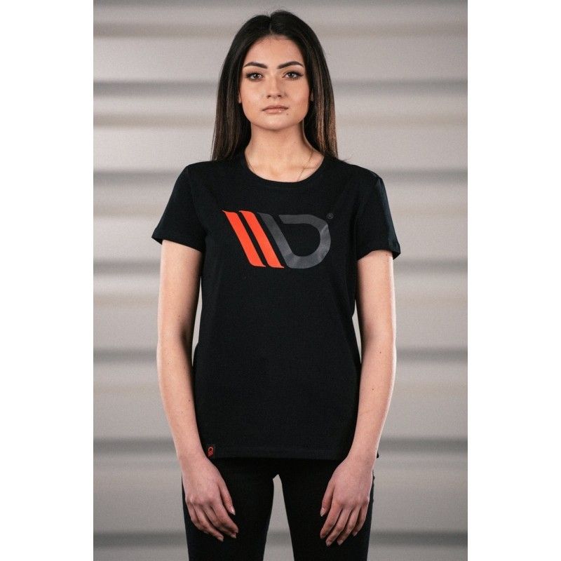 Maxton Womens Black T-shirt with red logo M, Nouveaux produits maxton-design