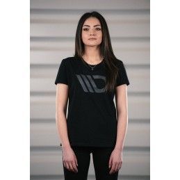 Maxton Womens Black T-shirt with grey logo XS, Nouveaux produits maxton-design