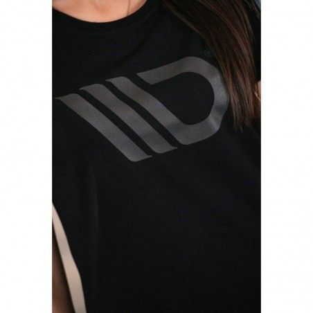 Maxton Womens Black T-shirt with grey logo S, Nouveaux produits maxton-design