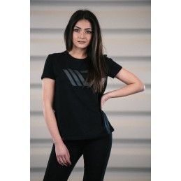 Maxton Womens Black T-shirt with grey logo S, Nouveaux produits maxton-design