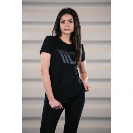 Maxton Womens Black T-shirt with grey logo S, Nouveaux produits maxton-design
