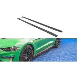 Maxton Street Pro Side Skirts Diffusers V.1 Ford Mustang GT Mk6 Facelift Black, Nouveaux produits maxton-design