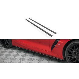 Maxton Street Pro Side Skirts Diffusers BMW Z4 M-Pack G29 Black-Red, Nouveaux produits maxton-design