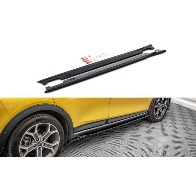 Maxton Side Skirts Diffusers Kia XCeed Mk1 Gloss Black, Nouveaux produits maxton-design