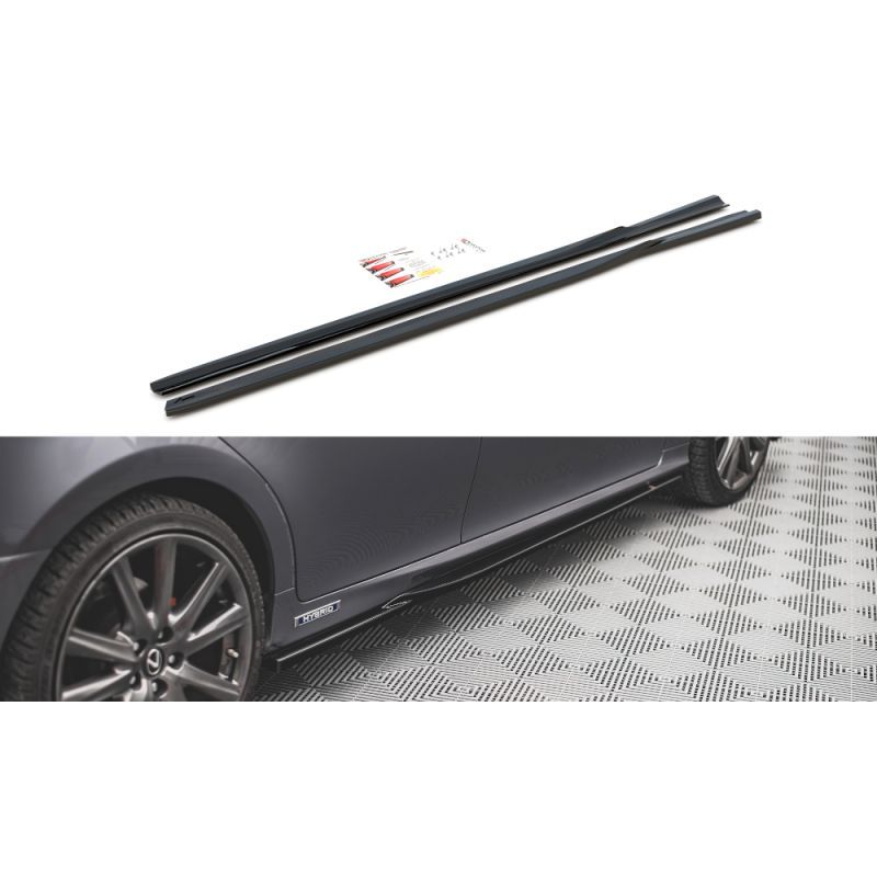 Maxton Side Skirts Diffusers Lexus GS F Sport Mk4(L10) Gloss Black, Nouveaux produits maxton-design