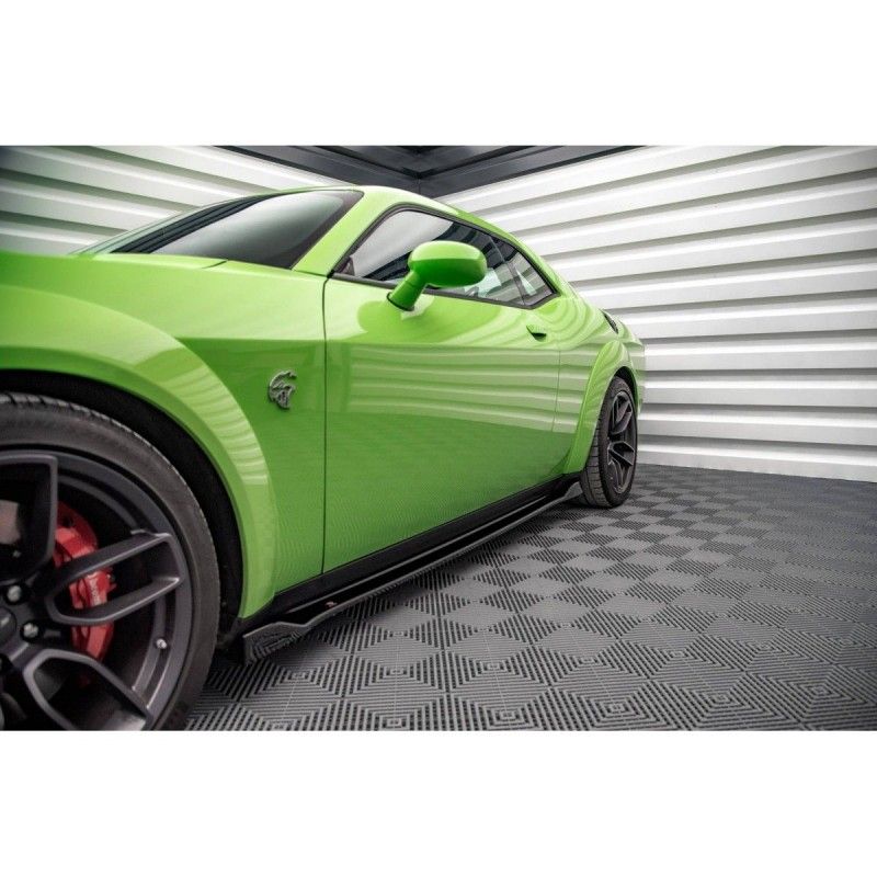 Maxton Side Skirts Diffusers Dodge Challenger SRT Hellcat Mk3 Gloss Black, Nouveaux produits maxton-design