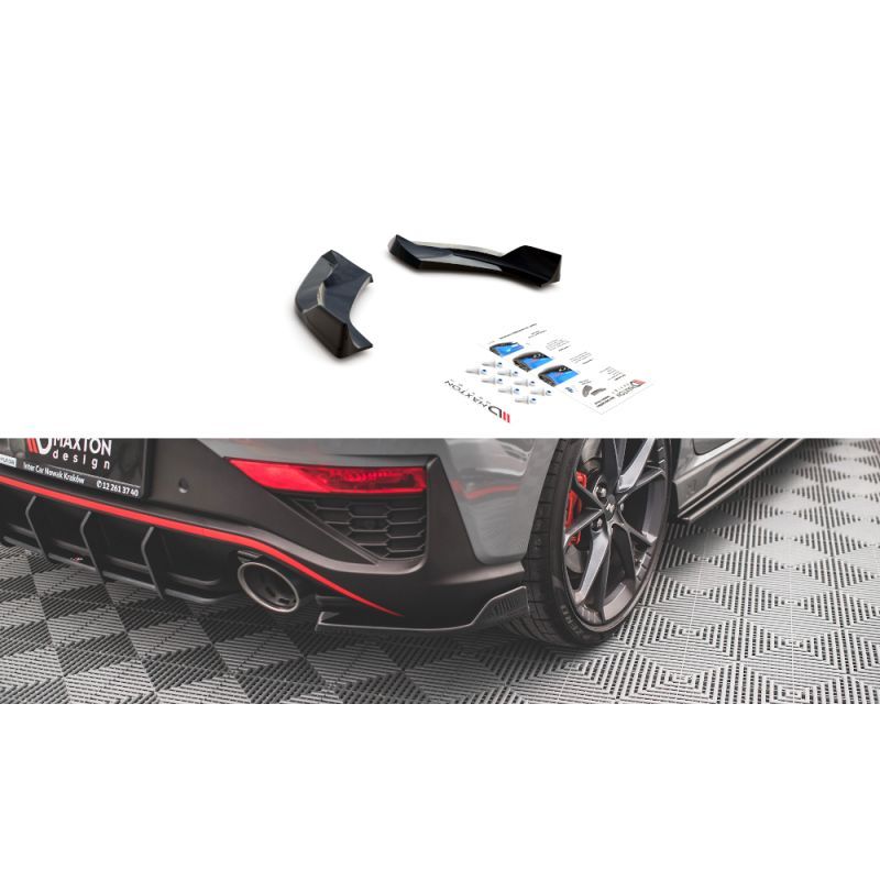 Maxton Rear Side Splitters V.3 Hyundai I30 N Hatchback Mk3 Facelift Gloss Black, Nouveaux produits maxton-design