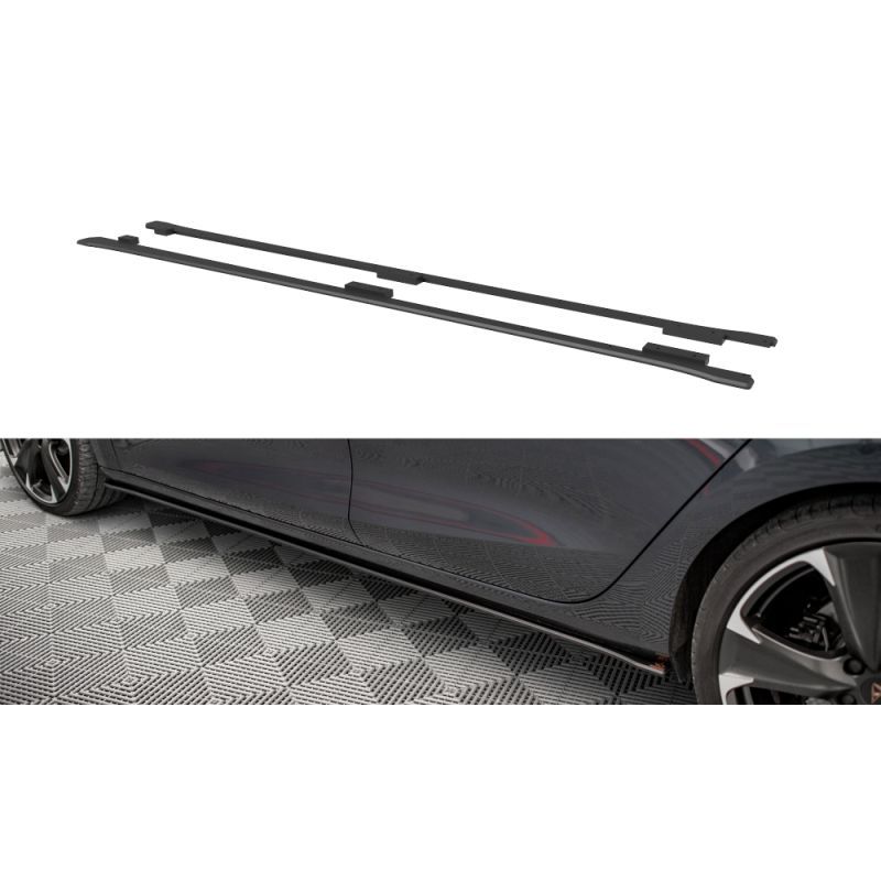 Maxton Street Pro Side Skirts Diffusers Cupra Leon Black, Nouveaux produits maxton-design