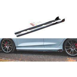 Maxton Side Skirts Diffusers V.2 + Flaps Ford Fiesta ST / ST-Line Gloss Black, Nouveaux produits maxton-design