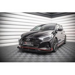 Maxton Street Pro Front Splitter V.1 + Flaps Hyundai I20 N Mk3 Black + Gloss Flaps, Nouveaux produits maxton-design