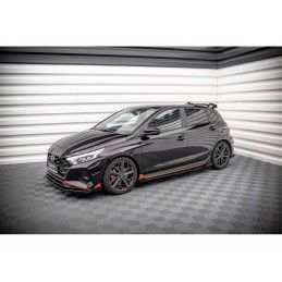 Maxton Street Pro Side Skirts Diffusers + Flaps Hyundai I20 N Mk3 Black + Gloss Flaps, Nouveaux produits maxton-design