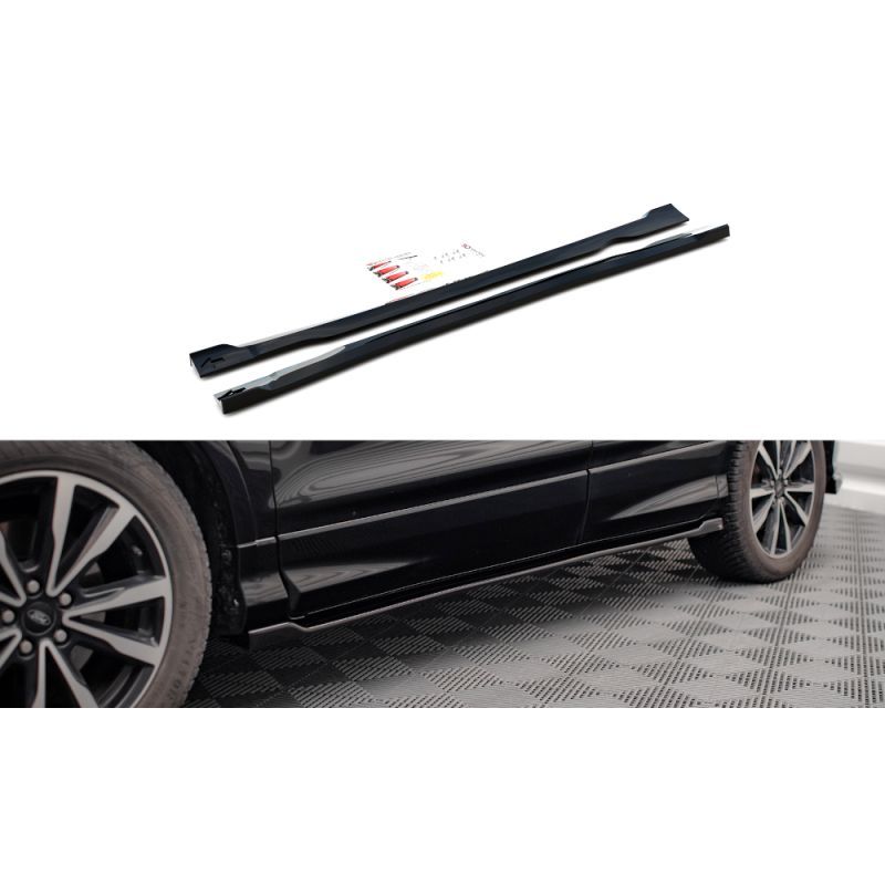 Maxton Side Skirts Diffusers Ford Escape ST-Line Mk3 Gloss Black, Nouveaux produits maxton-design