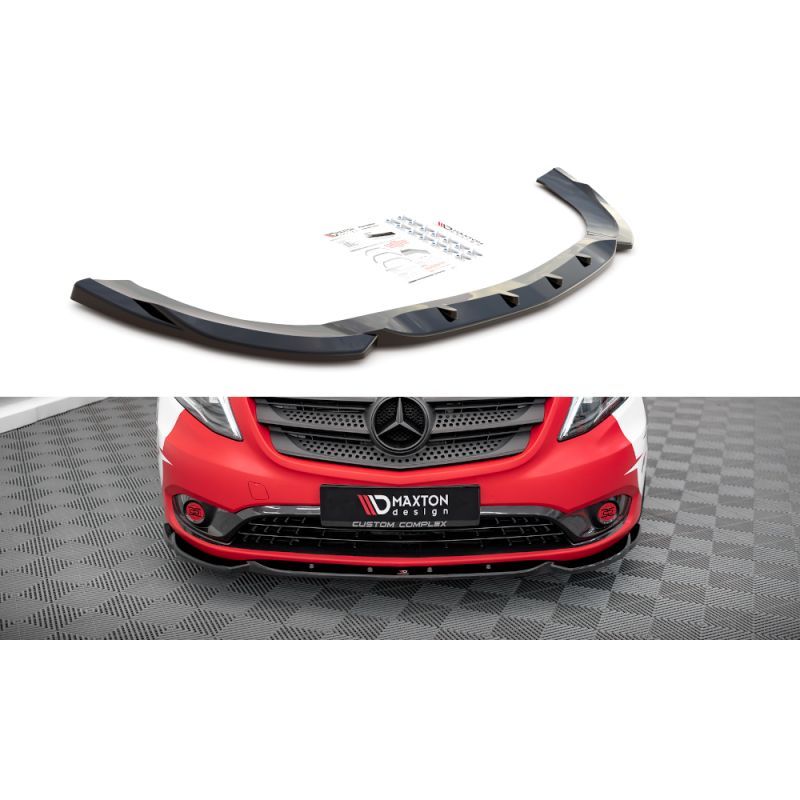 Maxton Front Splitter V.1 Mercedes-Benz Vito W447 Facelift Gloss Black, Nouveaux produits maxton-design