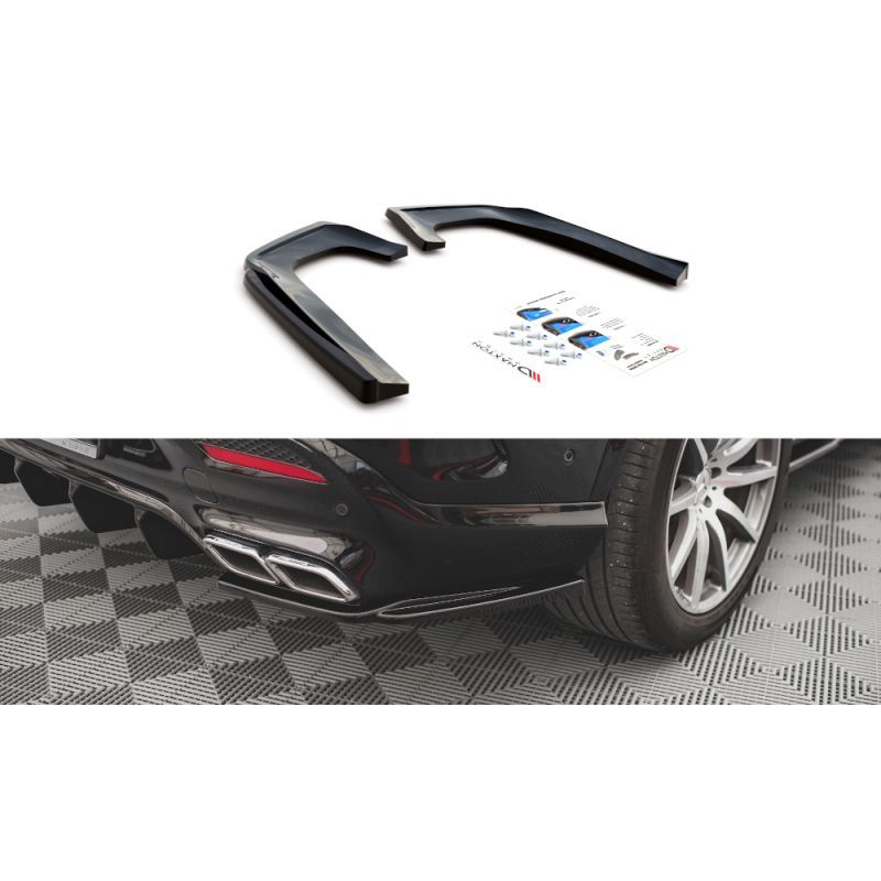 Maxton Rear Side Splitters V.1 Mercedes-Benz GLE Coupe 63AMG C292 Gloss Black, Nouveaux produits maxton-design