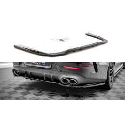 Maxton Central Rear Splitter (with vertical bars) Mercedes-AMG CLS 53 C257 Gloss Black, Nouveaux produits maxton-design