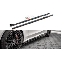 Maxton Side Skirts Diffusers V.2 Mercedes-AMG C 63AMG Coupe C205 Facelift Gloss Black, Nouveaux produits maxton-design