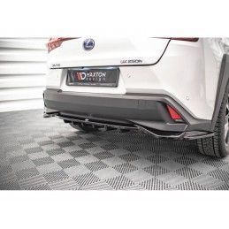 Maxton Central Rear Splitter (with vertical bars) Lexus UX Mk1 Gloss Black, Nouveaux produits maxton-design