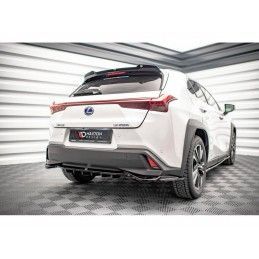 Maxton Central Rear Splitter (with vertical bars) Lexus UX Mk1 Gloss Black, Nouveaux produits maxton-design