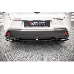 Maxton Central Rear Splitter (with vertical bars) Lexus UX Mk1 Gloss Black, Nouveaux produits maxton-design