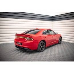 Maxton Street Pro Side Skirts Diffusers Dodge Charger RT Mk7 Facelift Black-Red, Nouveaux produits maxton-design