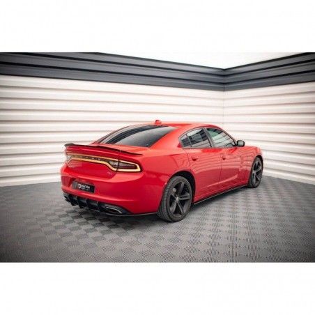Maxton Street Pro Side Skirts Diffusers Dodge Charger RT Mk7 Facelift Black-Red, Nouveaux produits maxton-design