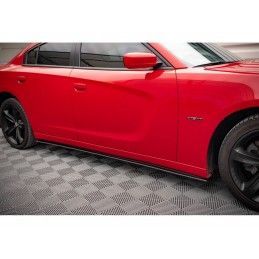 Maxton Street Pro Side Skirts Diffusers Dodge Charger RT Mk7 Facelift Black-Red, Nouveaux produits maxton-design