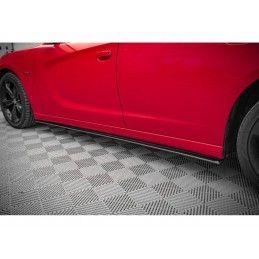 Maxton Street Pro Side Skirts Diffusers Dodge Charger RT Mk7 Facelift Black-Red, Nouveaux produits maxton-design