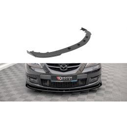 Maxton Street Pro Front Splitter V.1 + Flaps Mazda 3 MPS Mk1 Black-Red + Gloss Flaps, Nouveaux produits maxton-design